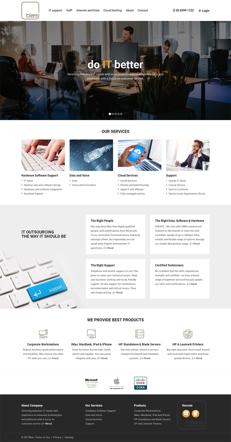 Web Design by RupalTechno for Bias | Design #14321882