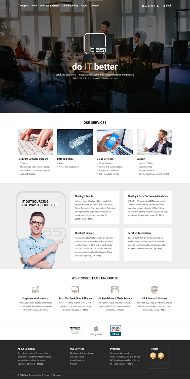Web Design by RupalTechno for Bias | Design #14321883