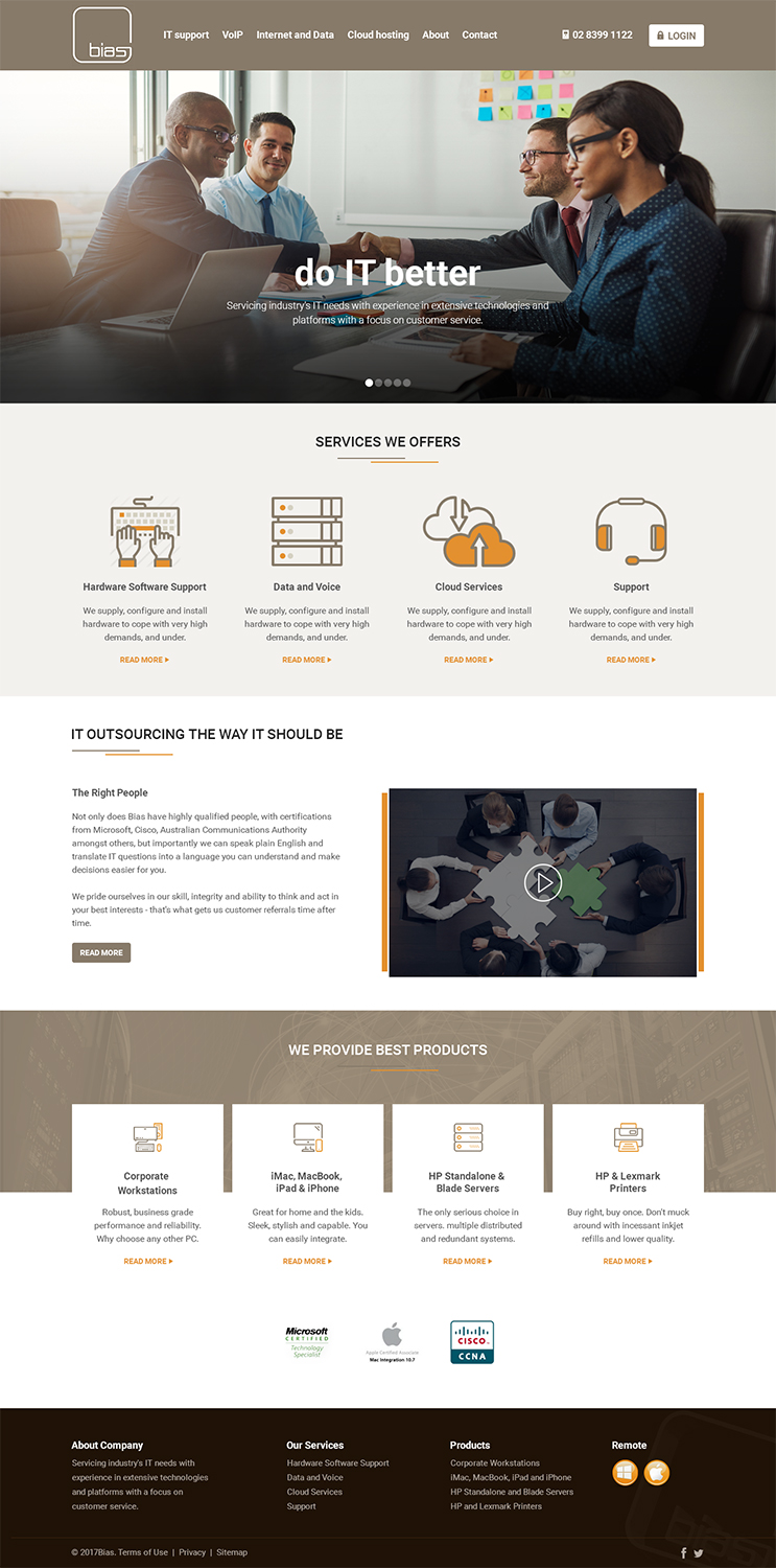 Web Design by RupalTechno for Bias | Design #14360510