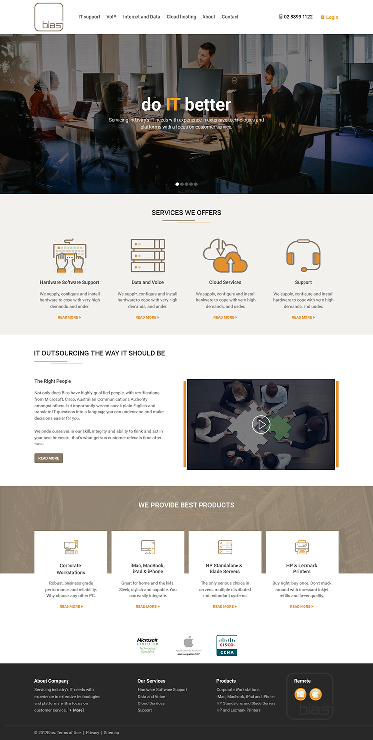 Web Design by RupalTechno for Bias | Design #14360511
