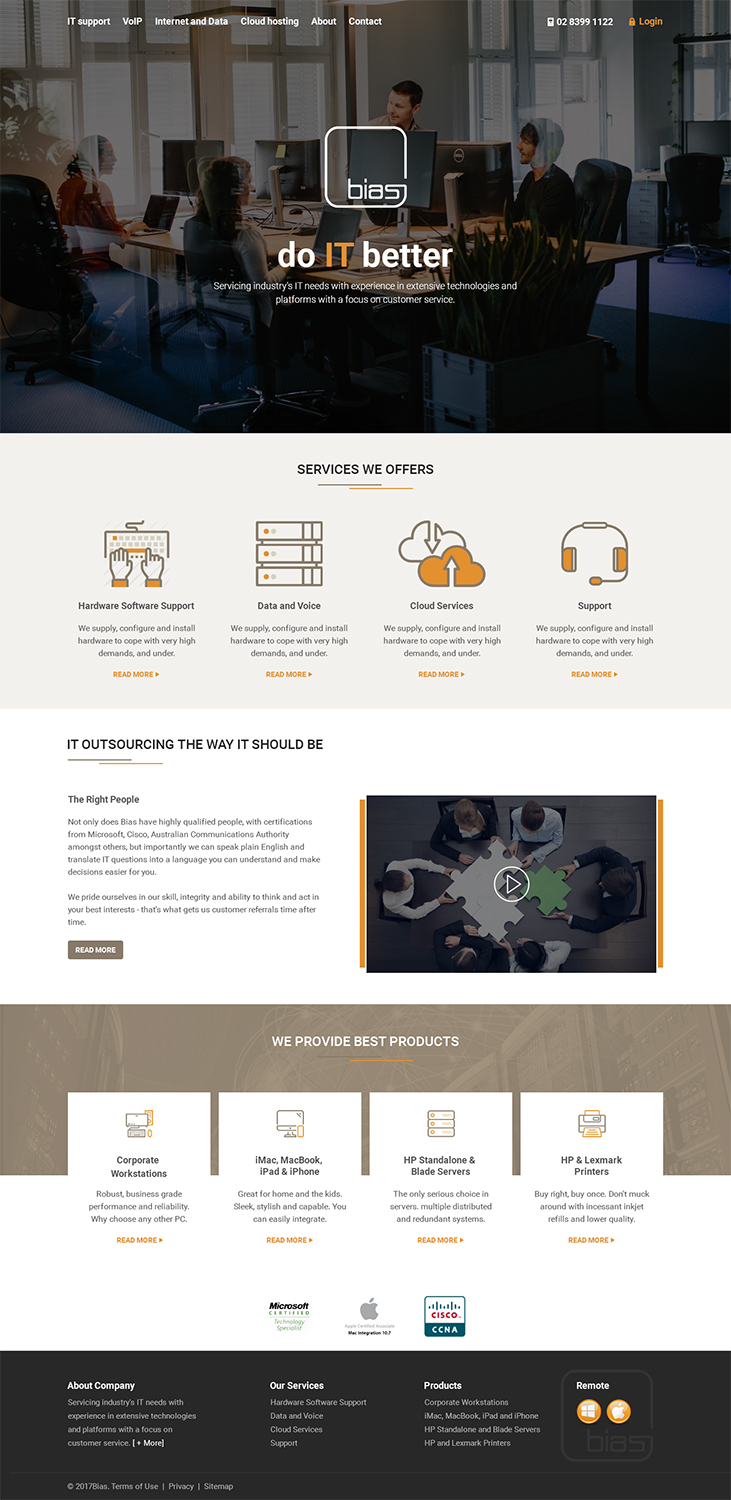 Web Design by RupalTechno for Bias | Design #14360512