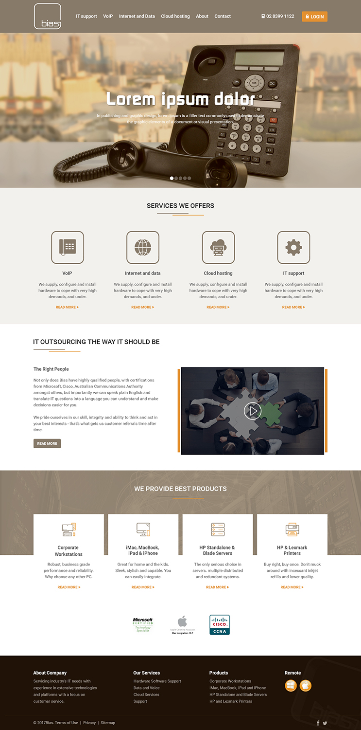 Web Design by RupalTechno for Bias | Design #14516272
