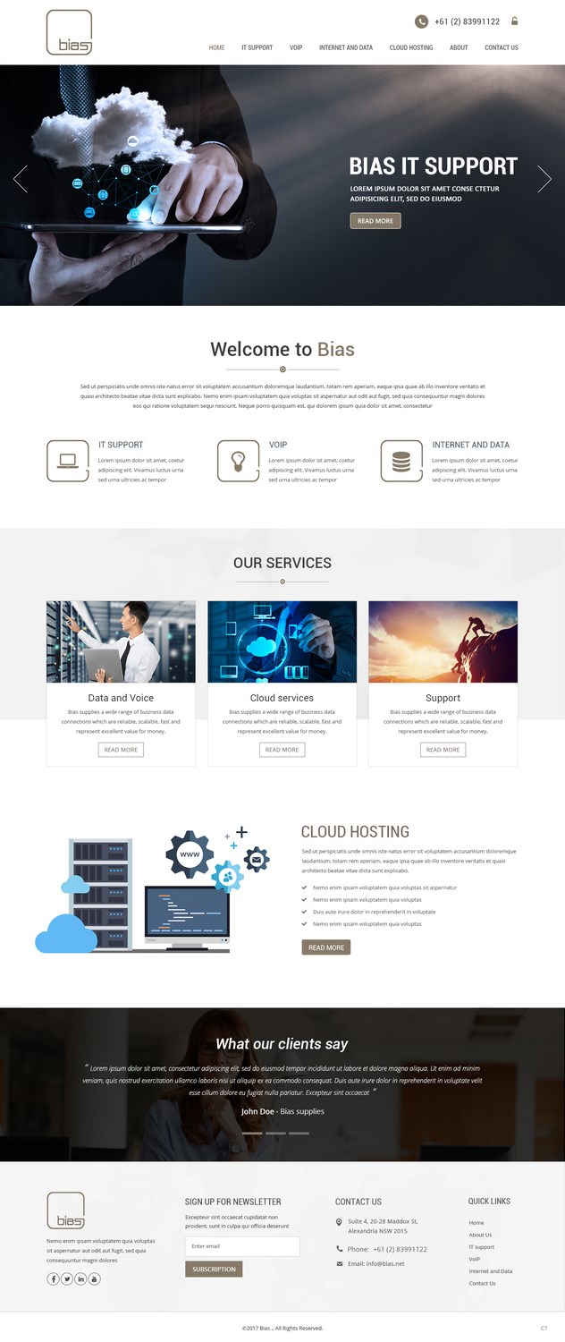 Web Design by pb for Bias | Design #14269745