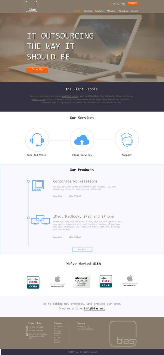 Web Design by designershahzaib321 for Bias | Design #14272996