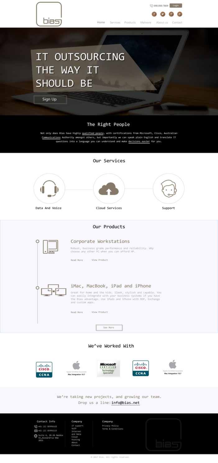 Web Design by designershahzaib321 for Bias | Design #14304756