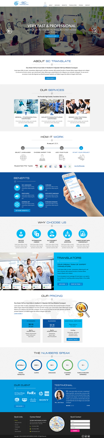 Web Design by Sbss for this project | Design #14320017
