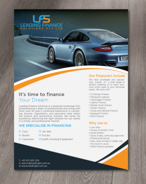 Flyer Design by alex989 for Leading Finance Solutions Pty Ltd | Design: #14313240