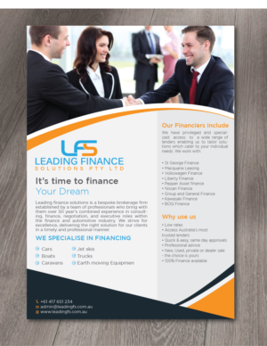 Flyer Design by alex989 for Leading Finance Solutions Pty Ltd | Design: #14348737