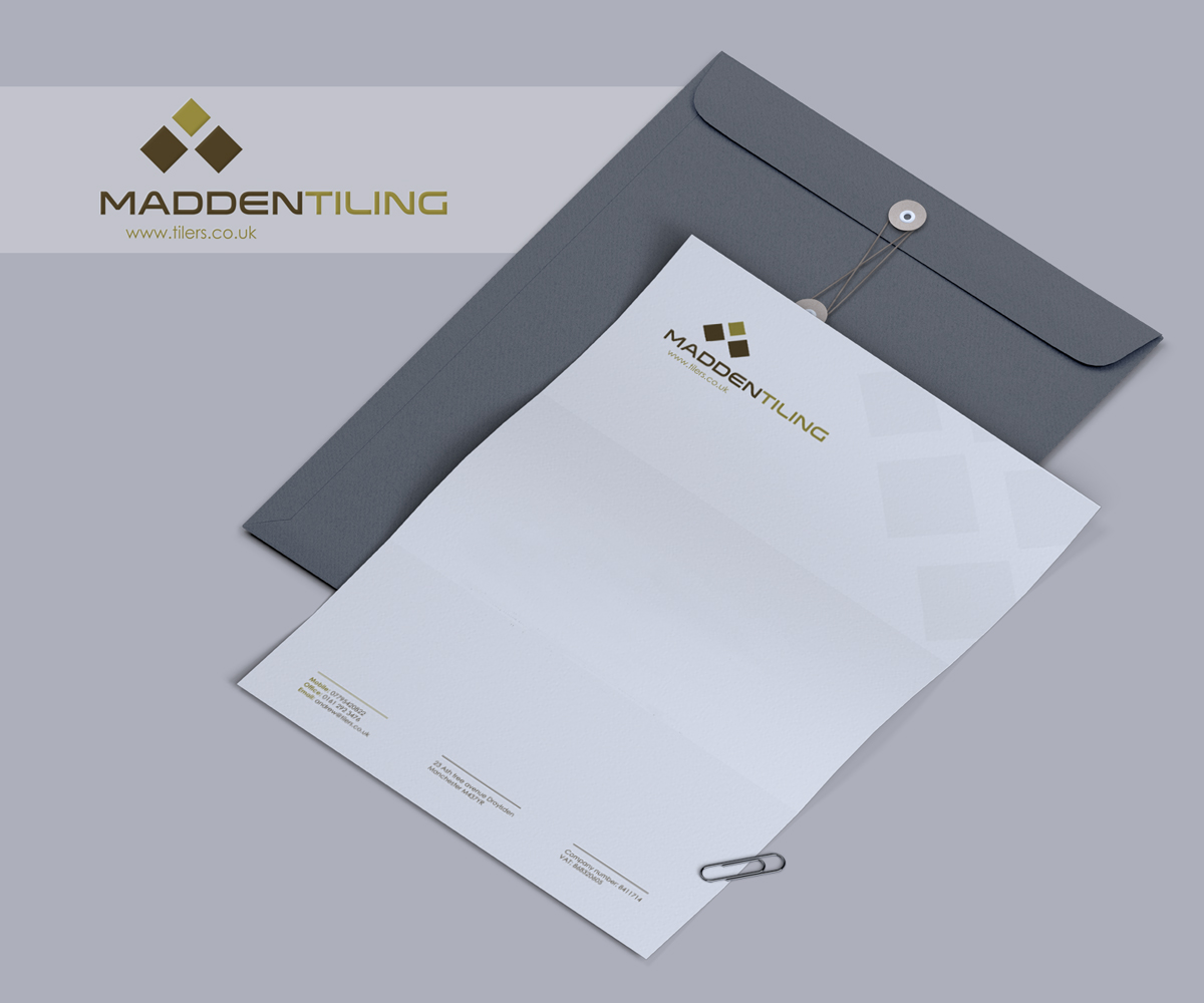 Diseño de Membrete por logodentity para Madden tiling ltd | Diseño #2513796