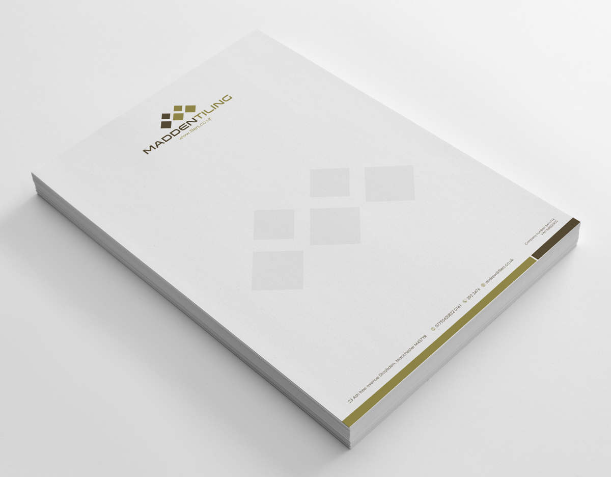 Letterhead Design by logodentity for Madden tiling ltd | Design #2513840