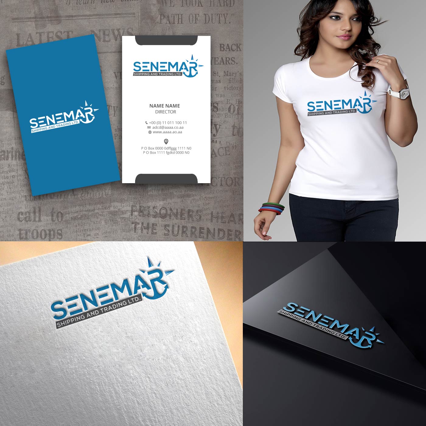Logo Design by zebronicgraphic for senemar shipping | Design #14341112