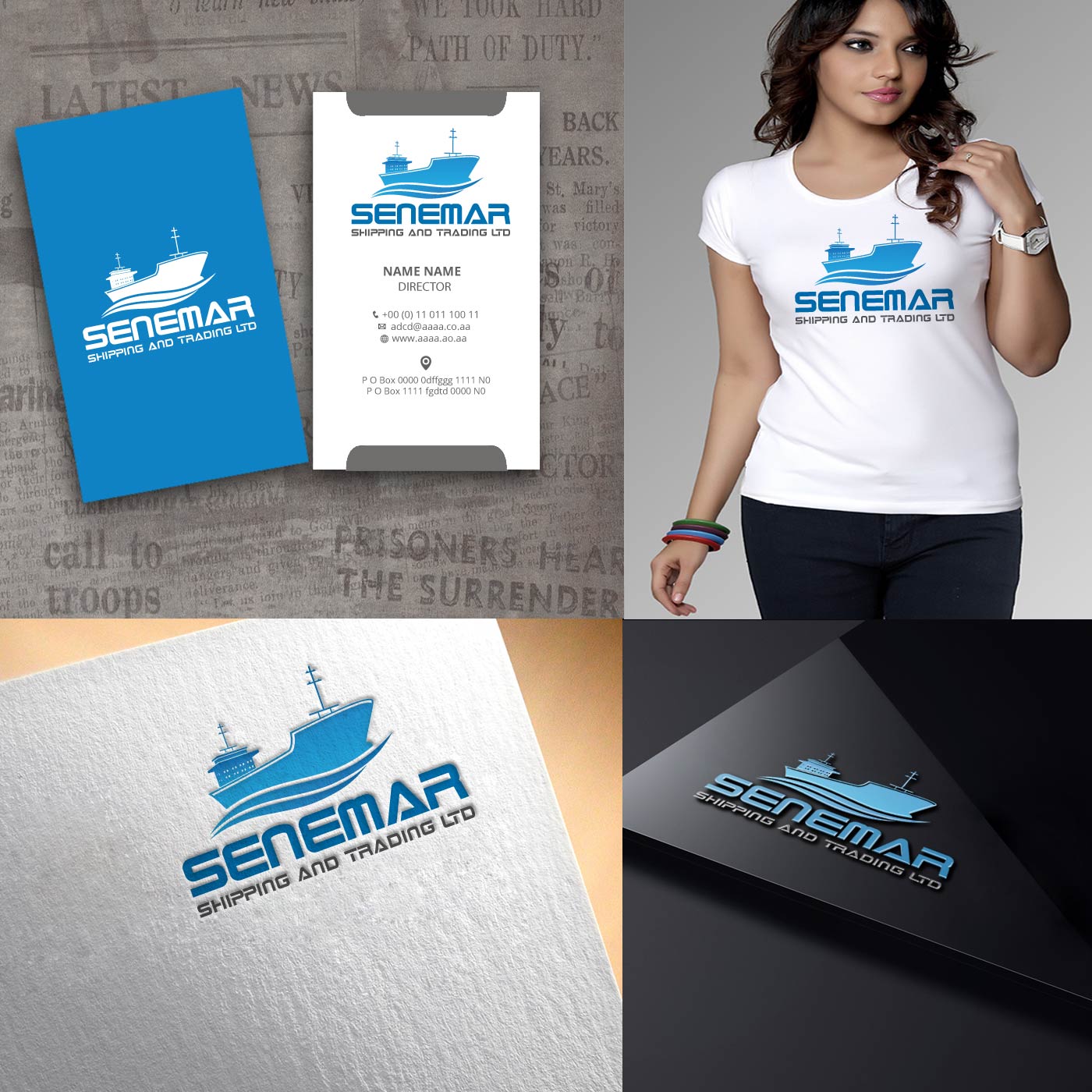 Logo Design by zebronicgraphic for senemar shipping | Design #14341138