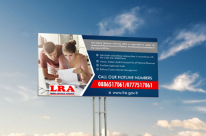 Billboard Design by ecorokerz for Liberia Revenue Authority | Design: #14360860