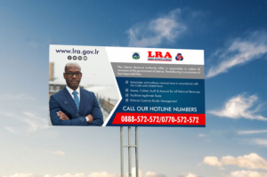 Billboard Design by ecorokerz for Liberia Revenue Authority | Design: #14493374