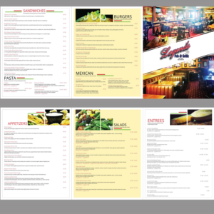 Menu Design by Shikha for Legends Pub & Grille | Design #14369659