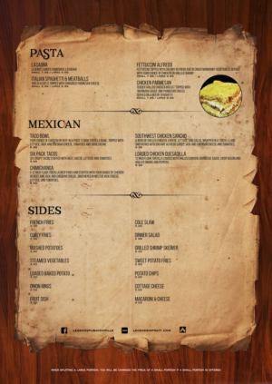 Menu Design by mrmrnjr for Legends Pub & Grille | Design: #14447417