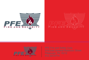 PFE Fire and Security  | Logo Design by metromini1407