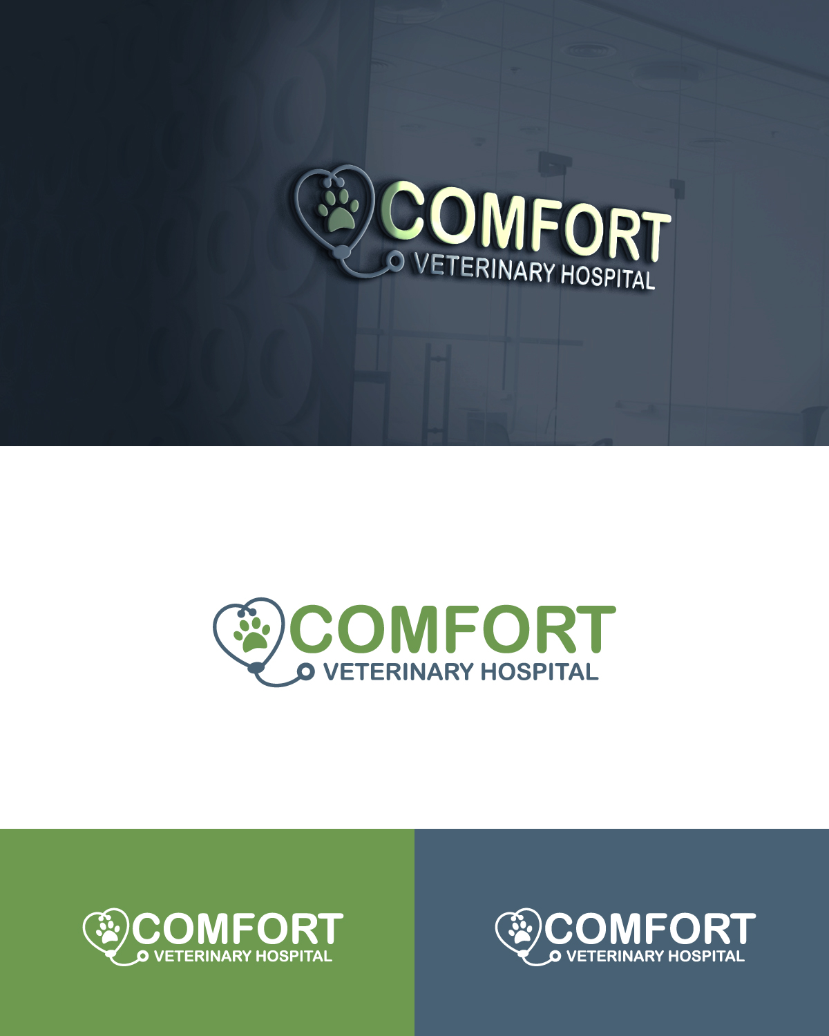 Diseño de Logo por Anekaa para Comfort Veterinary Hospital | Diseño #14297357