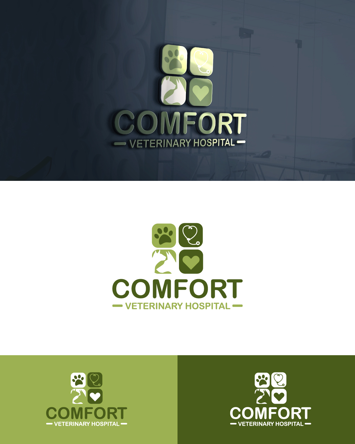 Diseño de Logo por Anekaa para Comfort Veterinary Hospital | Diseño #14385668
