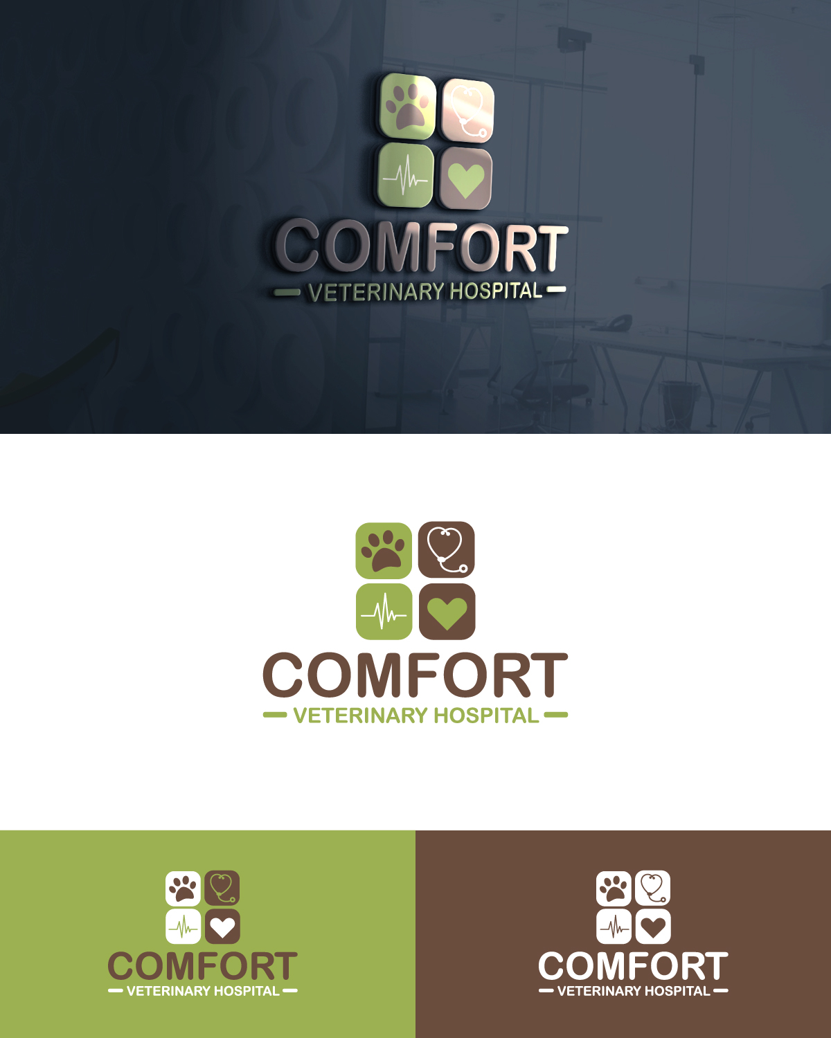 Logo Design by Anekaa for Comfort Veterinary Hospital | Design #14385703