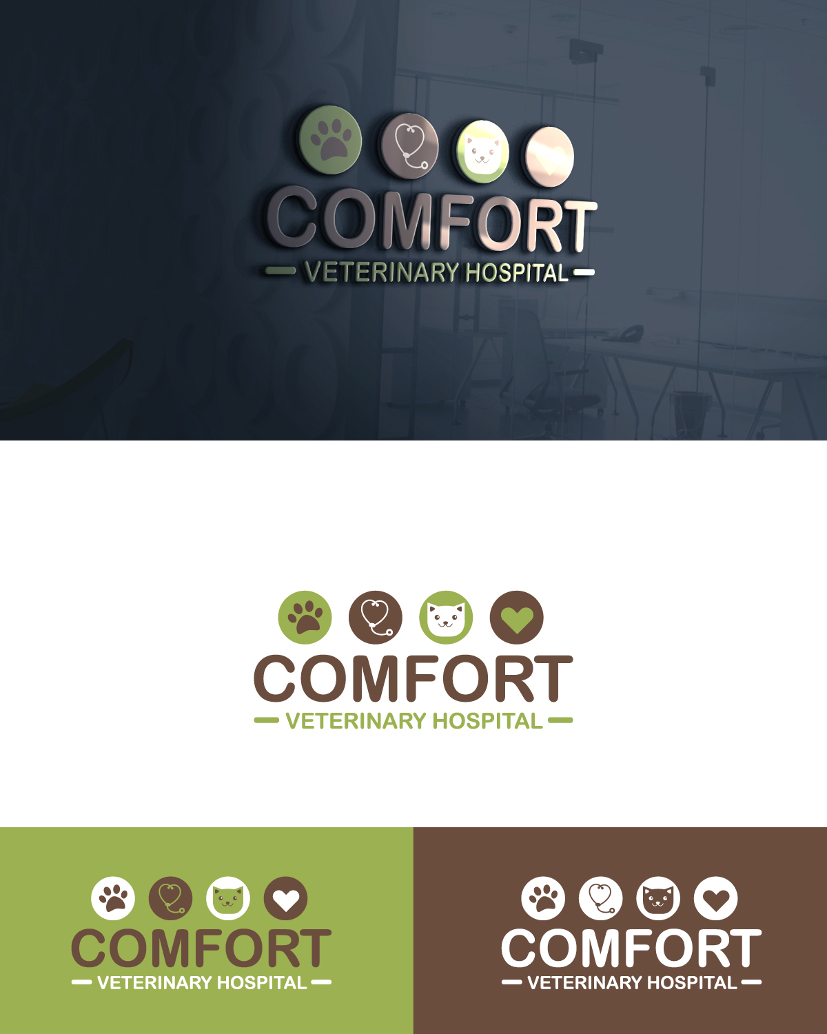 Logo Design by Anekaa for Comfort Veterinary Hospital | Design #14385712