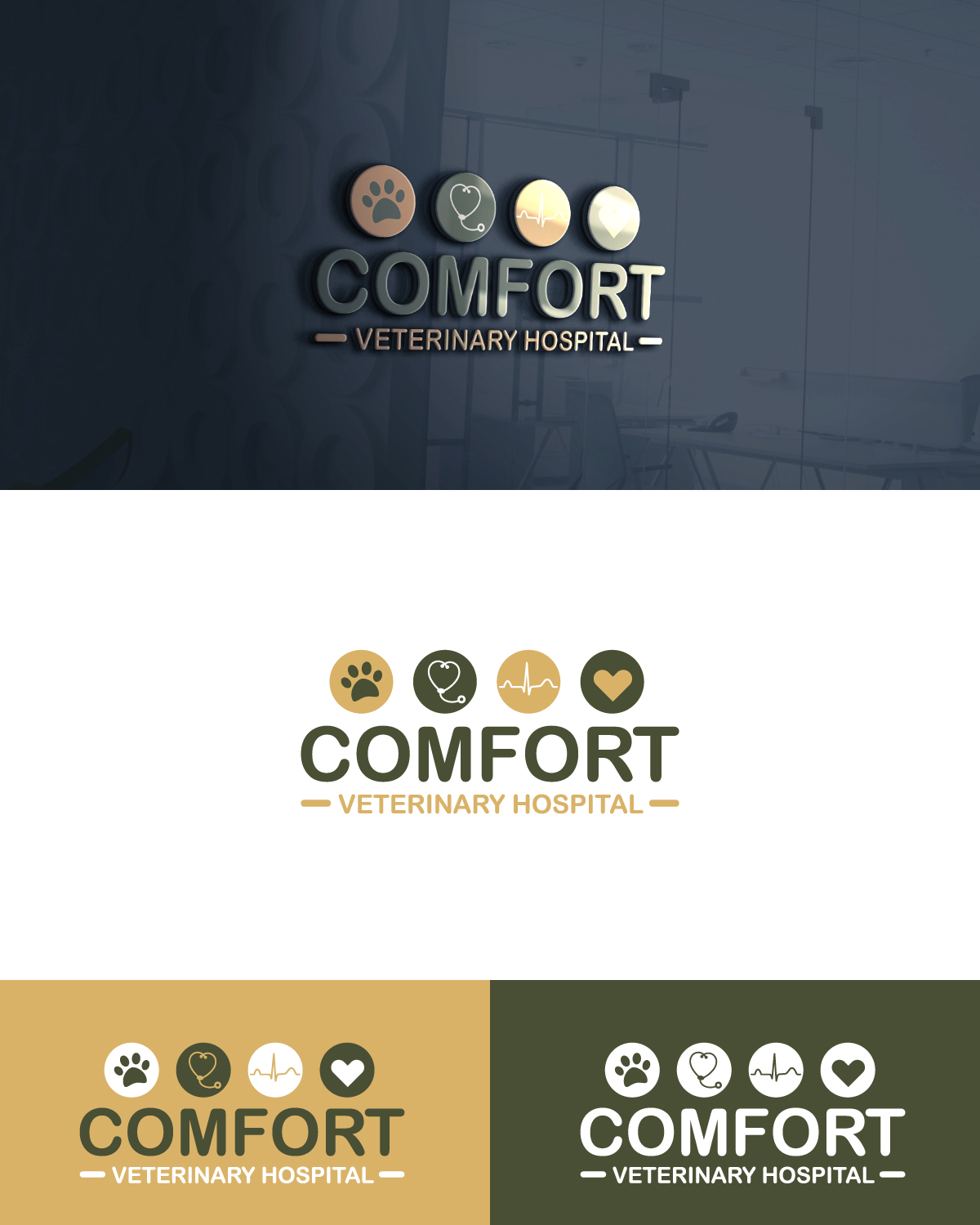 Logo Design by Anekaa for Comfort Veterinary Hospital | Design #14561090