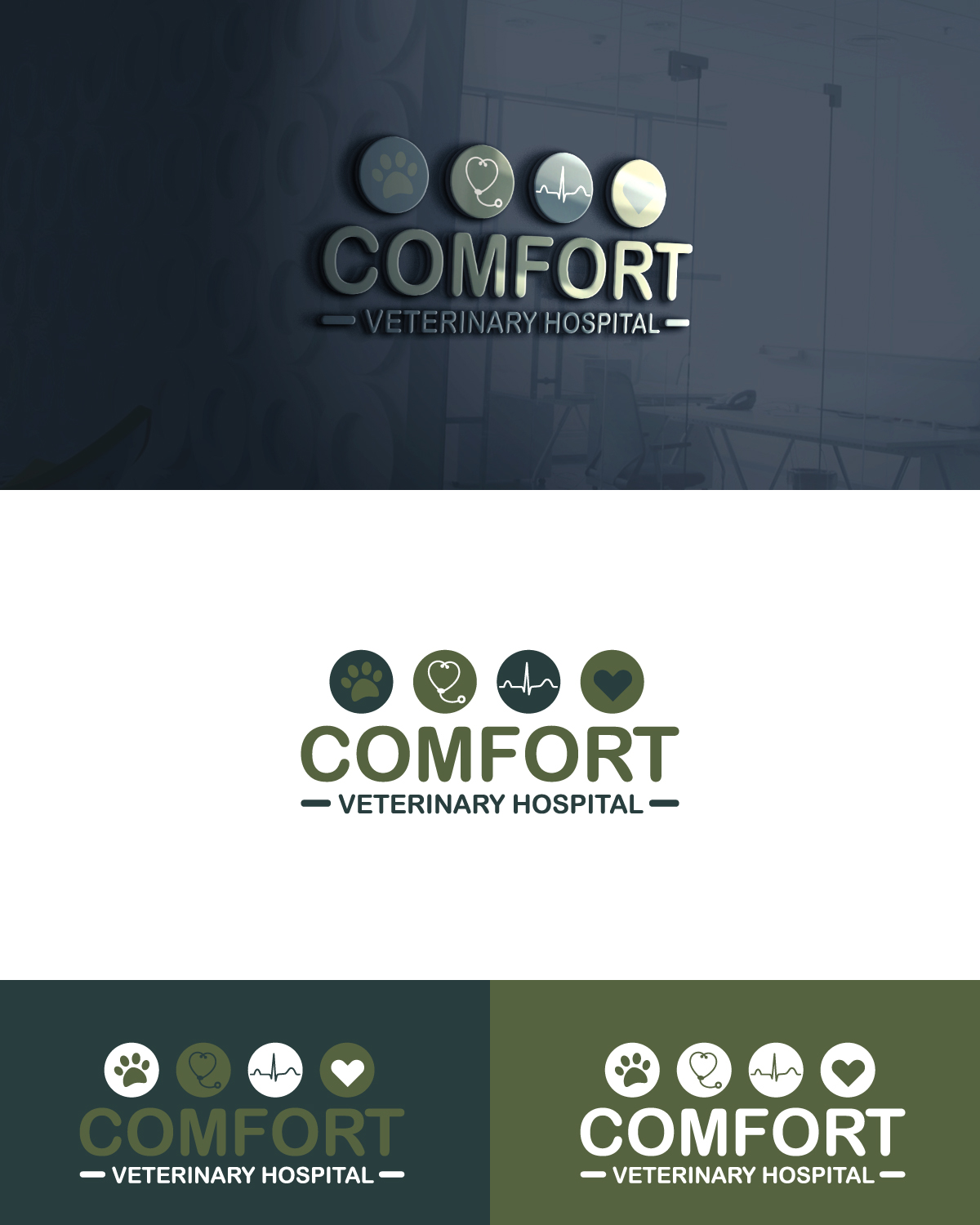 Logo Design by Anekaa for Comfort Veterinary Hospital | Design #14614522
