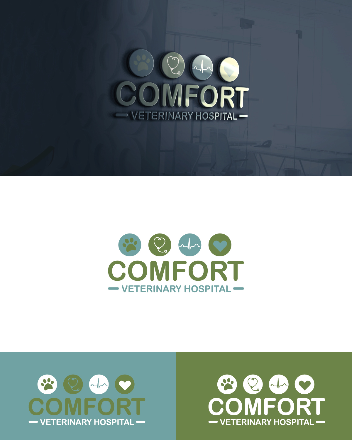Logo Design by Anekaa for Comfort Veterinary Hospital | Design #14614523