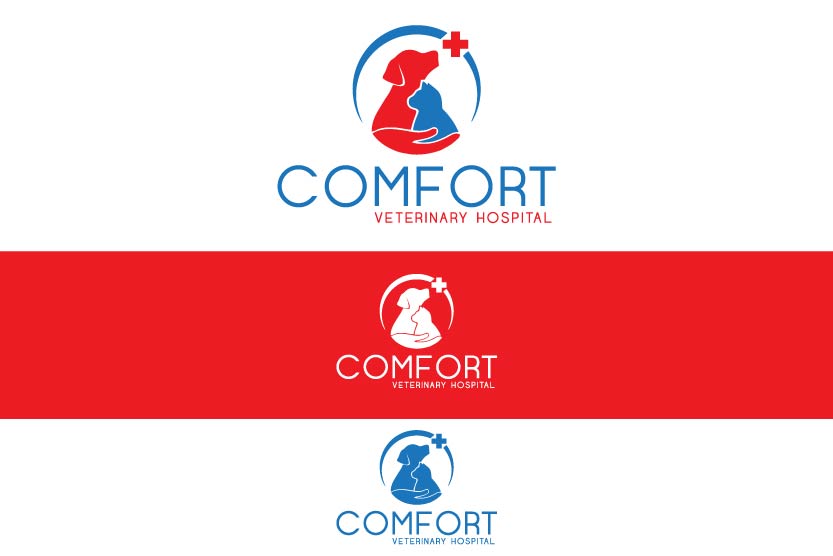 Logo Design by abstraxt for Comfort Veterinary Hospital | Design #14284190
