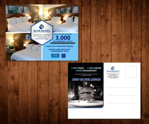 Hotel Loyalty Program Mailer for Marriott Rewards Members  | Postcard Design by Designers Hub