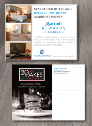 Hotel Loyalty Program Mailer for Marriott Rewards Members  | Postcard Design by Alexandar