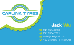 Business Card Design by JK18 for Carlink Tyres | Design: #14279192