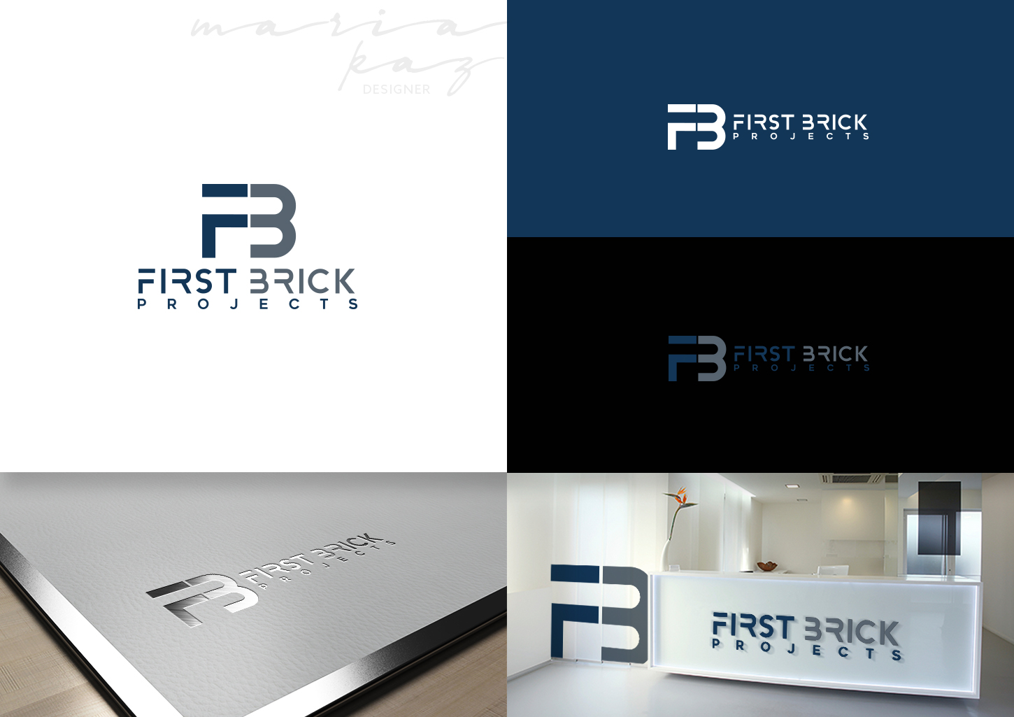 Logo Design by maria-kaz for Firstbrick Projects | Design #14385299
