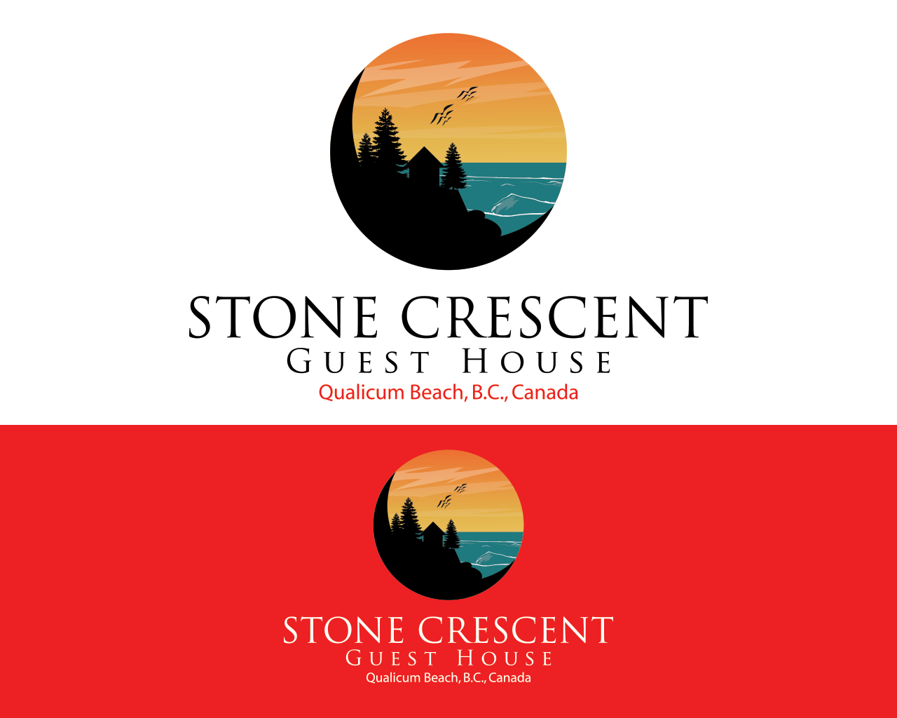Logo Design by Riz' for STONE CRESENT GUEST HOUSE | Design #14276382