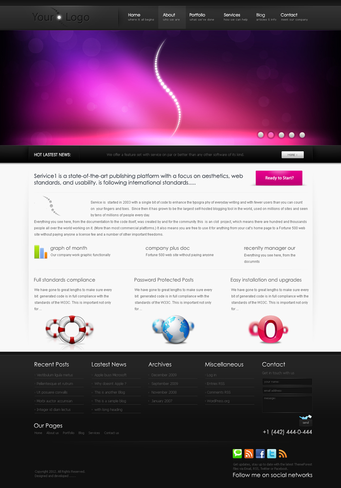 WordPress-Design von simple solutions für dieses Projekt | Design #581562
