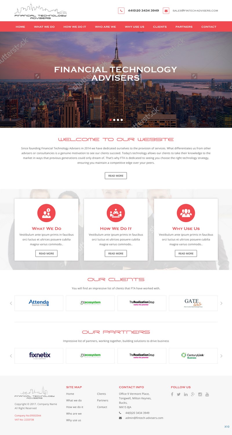 Web Design by pb for Finacial Technology Advisers | Design #14293100
