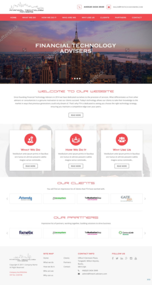 Web Design by pb for Finacial Technology Advisers | Design: #14293100