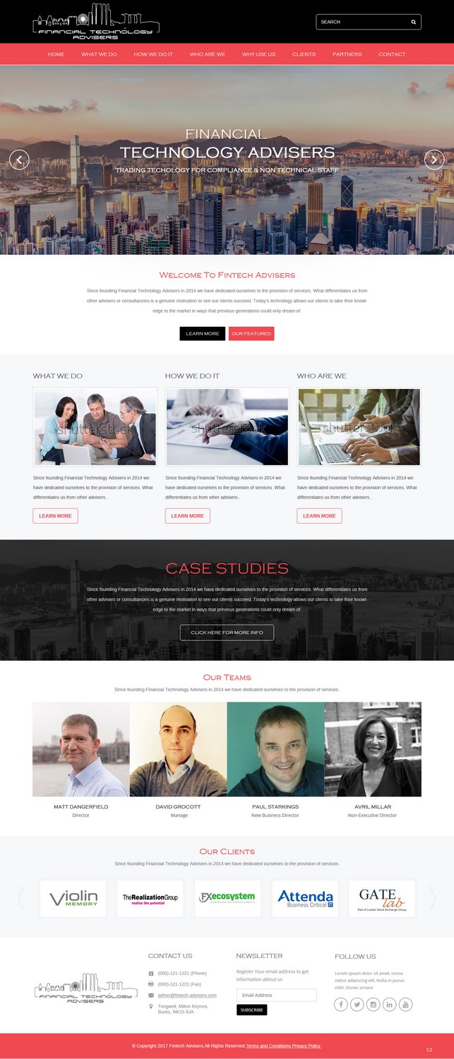 Web Design by pb for Finacial Technology Advisers | Design #14293102