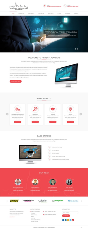 Web Design by pb for Finacial Technology Advisers | Design: #14293103