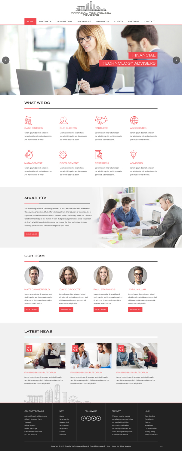 Web Design par pb pour Finacial Technology Advisers | Design #14293104