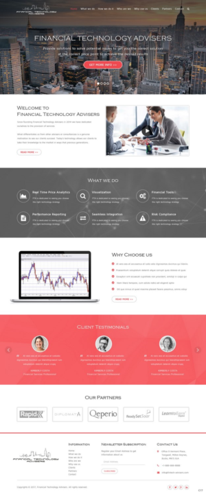 Web Design by pb for Finacial Technology Advisers | Design: #14293108