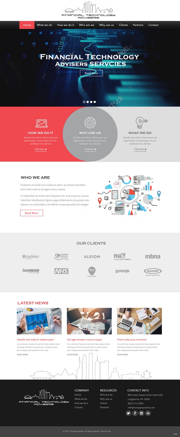 Web Design by pb for Finacial Technology Advisers | Design #14293109