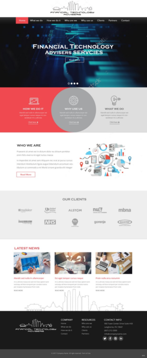 Web Design by pb for Finacial Technology Advisers | Design: #14293109
