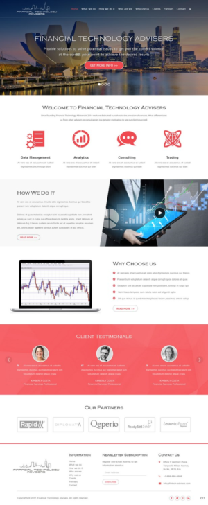 Web Design by pb for Finacial Technology Advisers | Design: #14293110