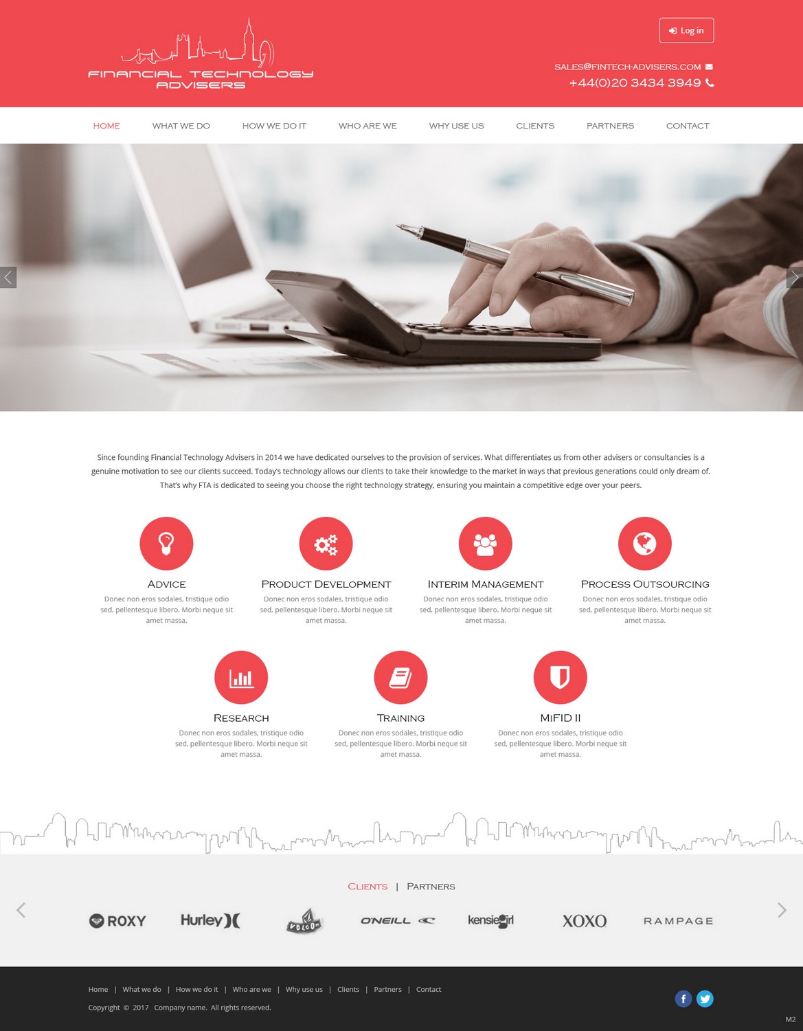 Diseño Web por pb para Finacial Technology Advisers | Diseño #14293112