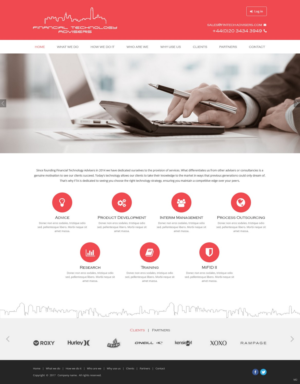 Web Design by pb for Finacial Technology Advisers | Design: #14293115