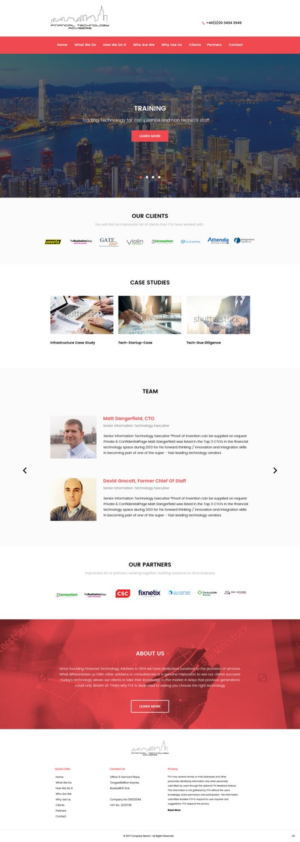 Web Design by pb for Finacial Technology Advisers | Design: #14297391