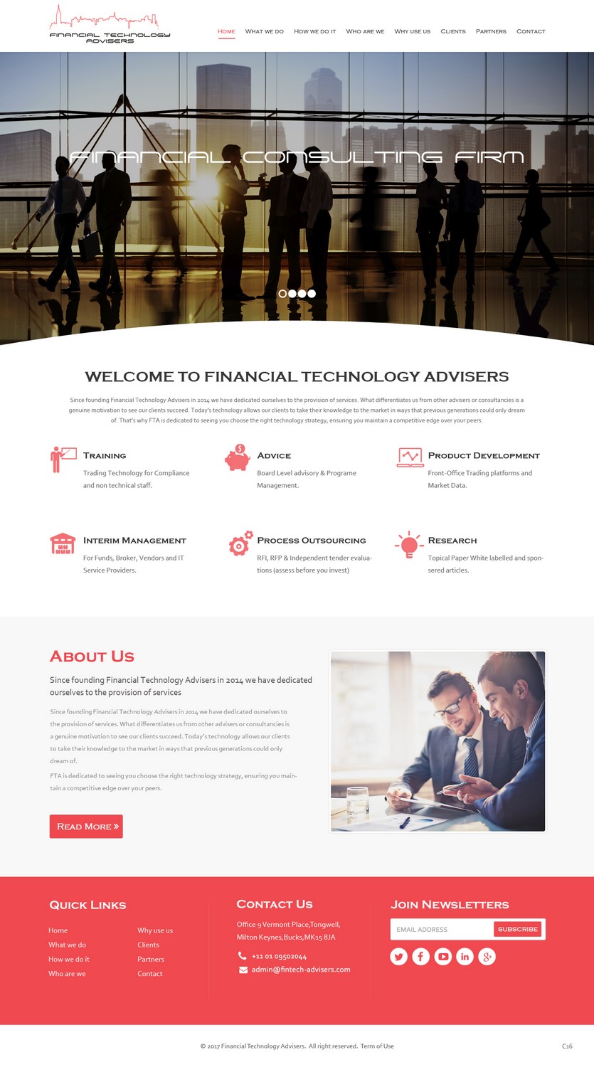 Web Design par pb pour Finacial Technology Advisers | Design #14297411