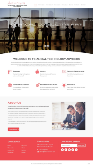 Web Design by pb for Finacial Technology Advisers | Design: #14297411