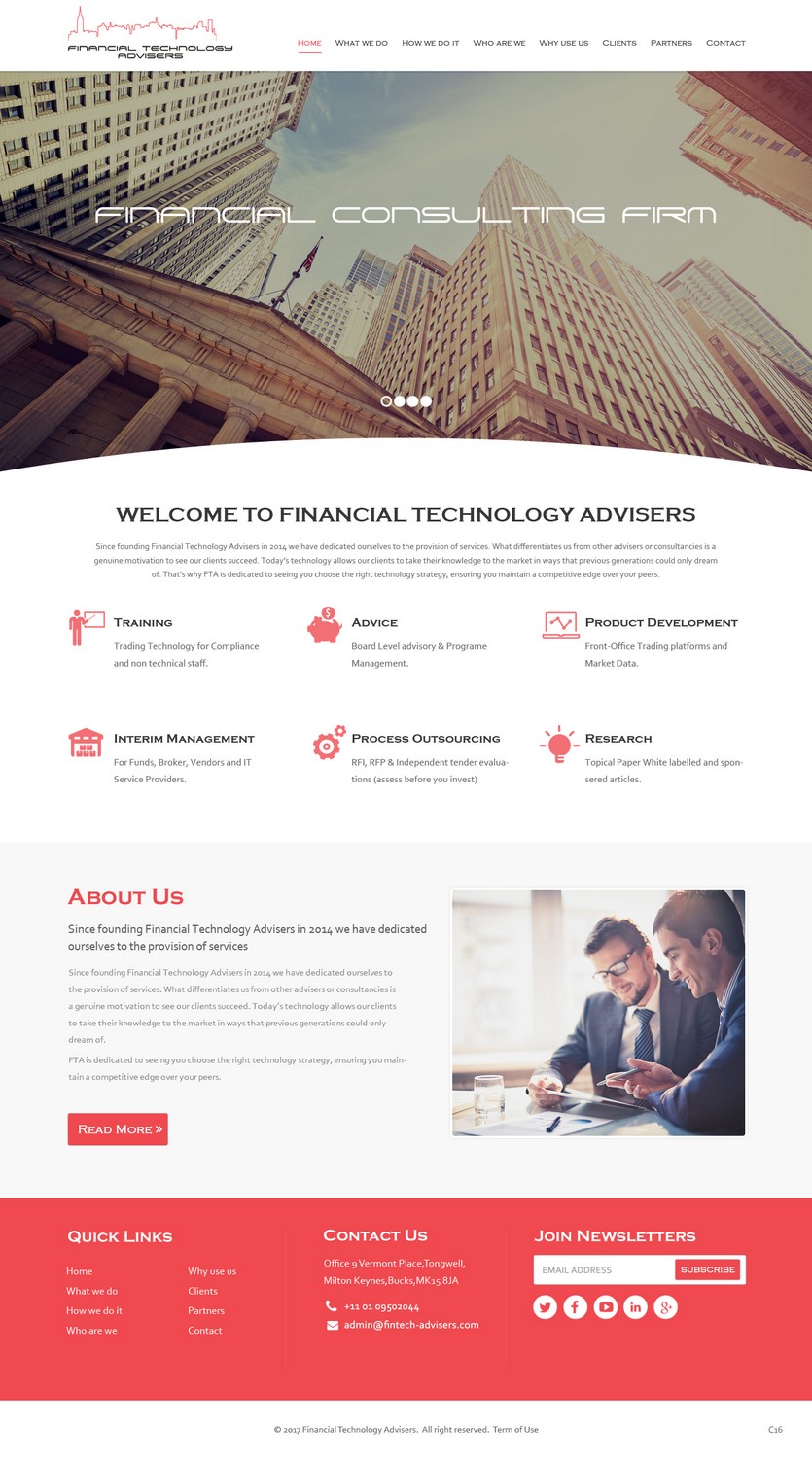 Web Design par pb pour Finacial Technology Advisers | Design #14297414